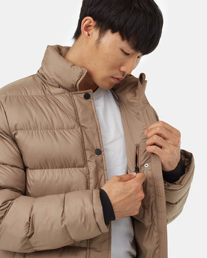 Water-Resistant Mid-Length Puffer Jacket