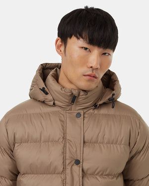 Water-Resistant Mid-Length Puffer Jacket