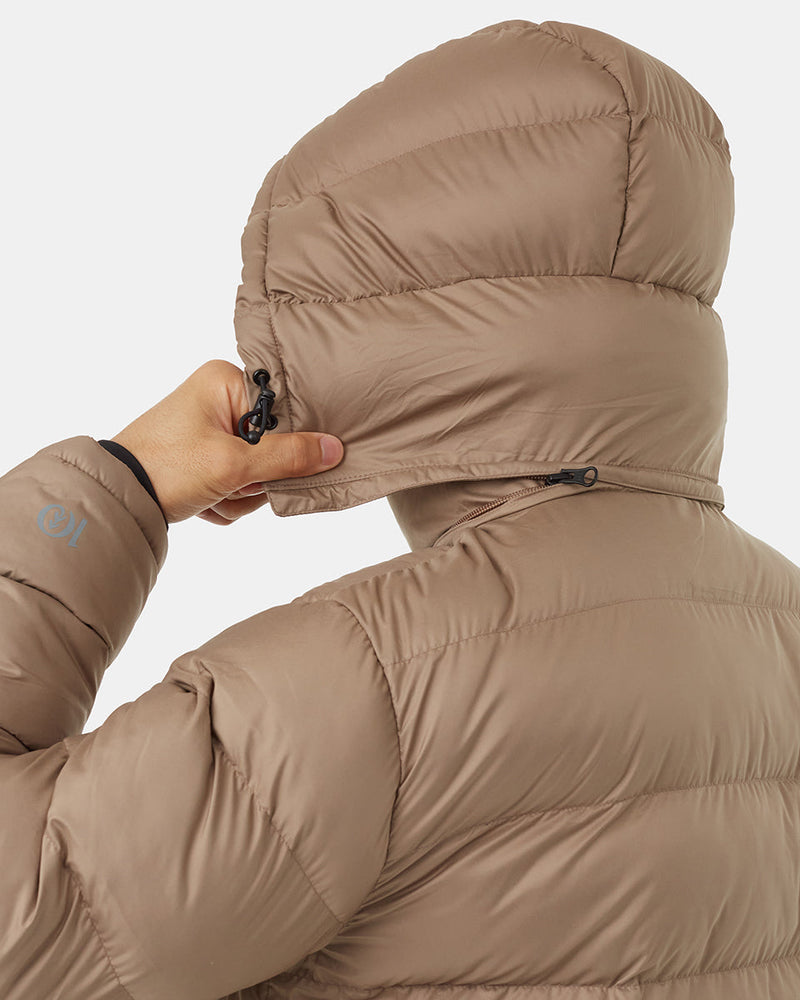 Water-Resistant Mid-Length Puffer Jacket