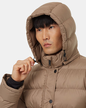 Water-Resistant Mid-Length Puffer Jacket