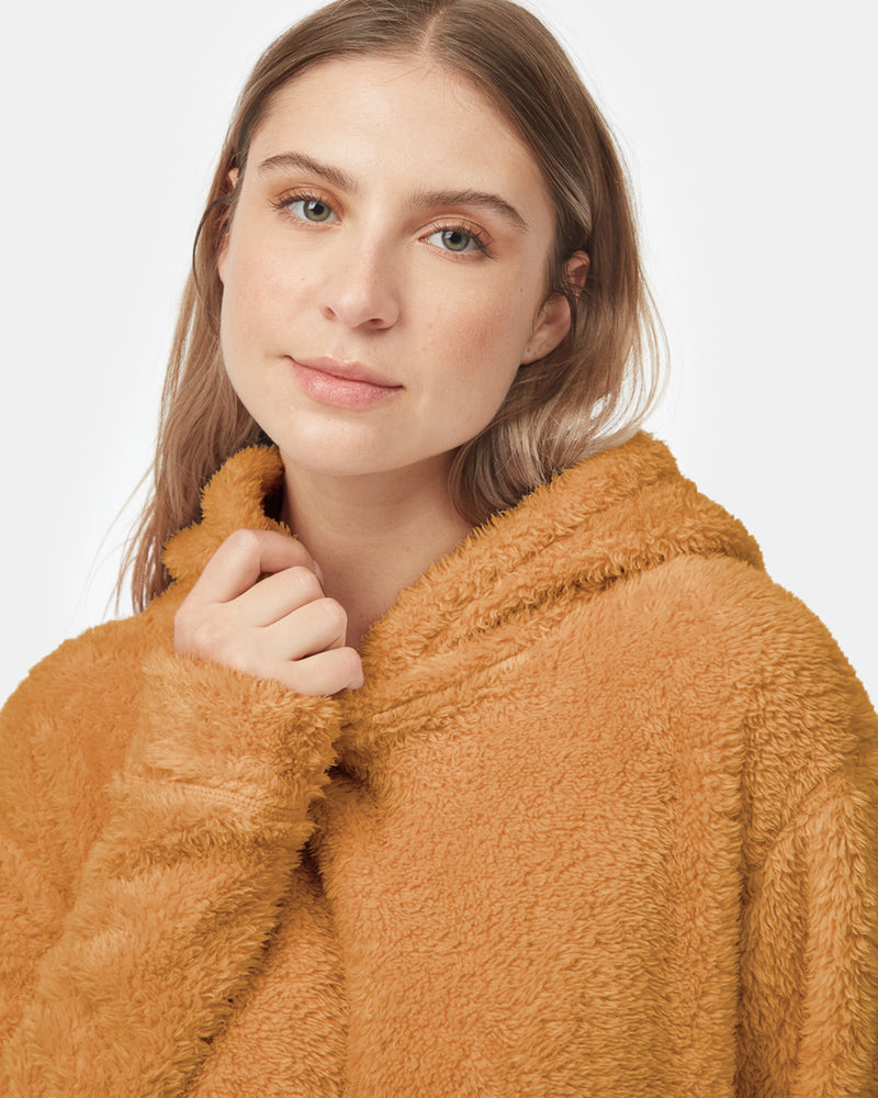 Women's Recycled Polyester Sherpa Hooded Pullover