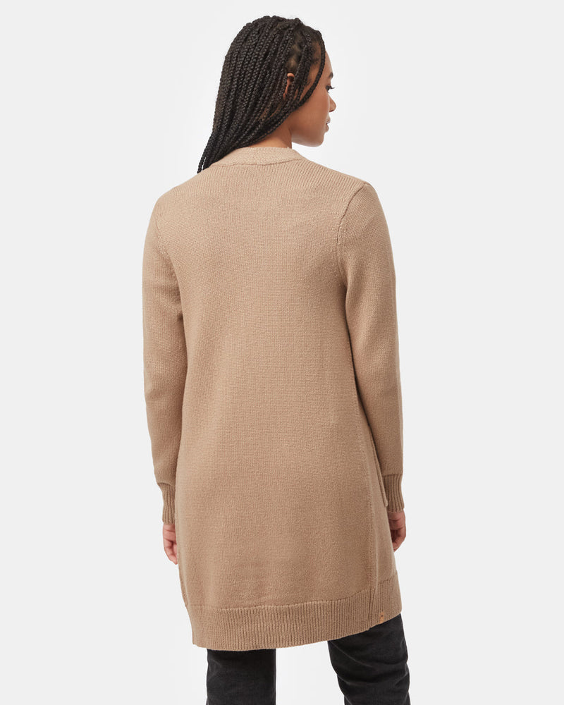 Women's Wool Mid Length Cardigan