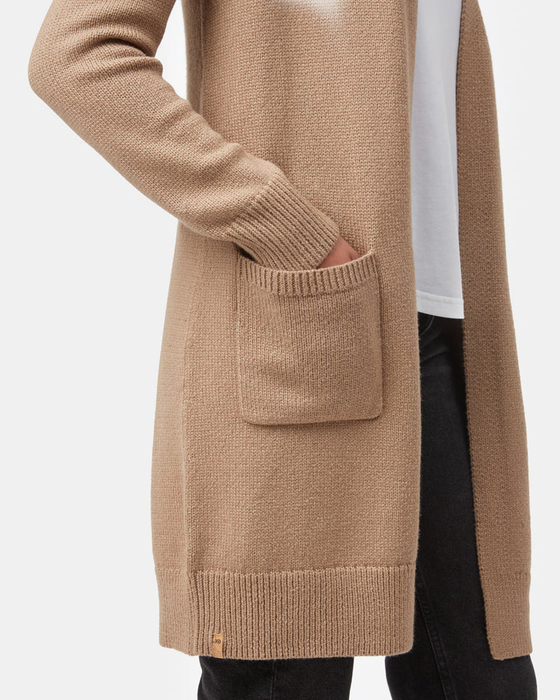 Women's Wool Mid Length Cardigan