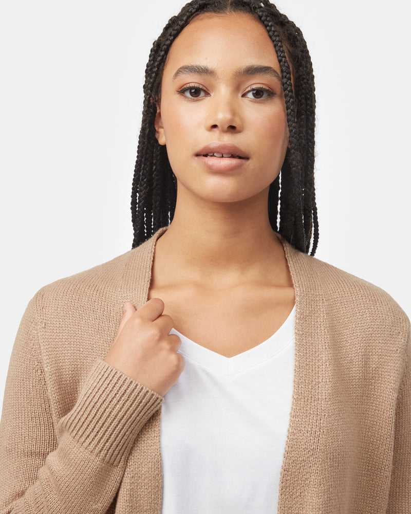 Women's Wool Mid Length Cardigan