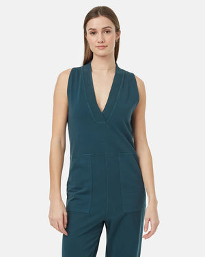 Women's Organic Cotton V-Neck Romper
