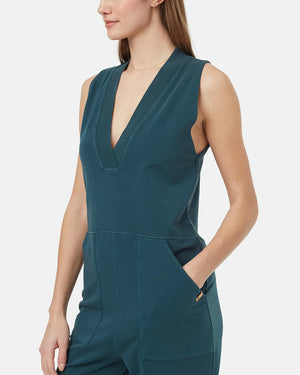 Women's Organic Cotton V-Neck Romper