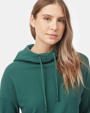 Women's Cowl Neck Fleece Hoodie