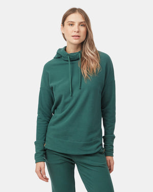 Women's Cowl Neck Fleece Hoodie