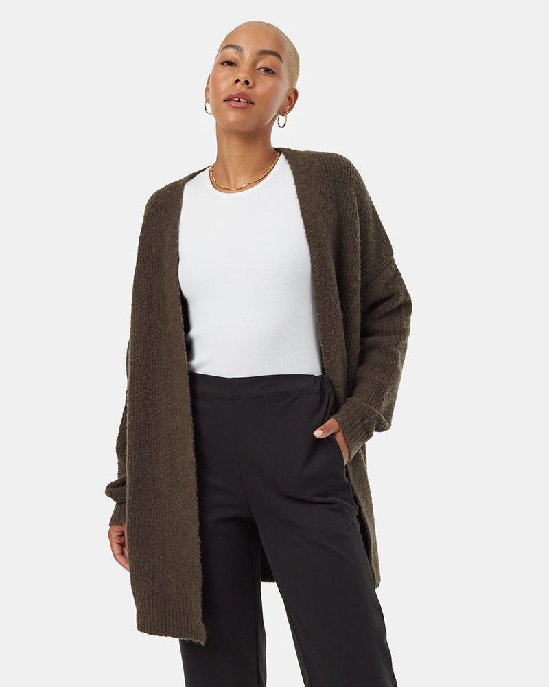 green_fuzzy_wool_cardigan_womens