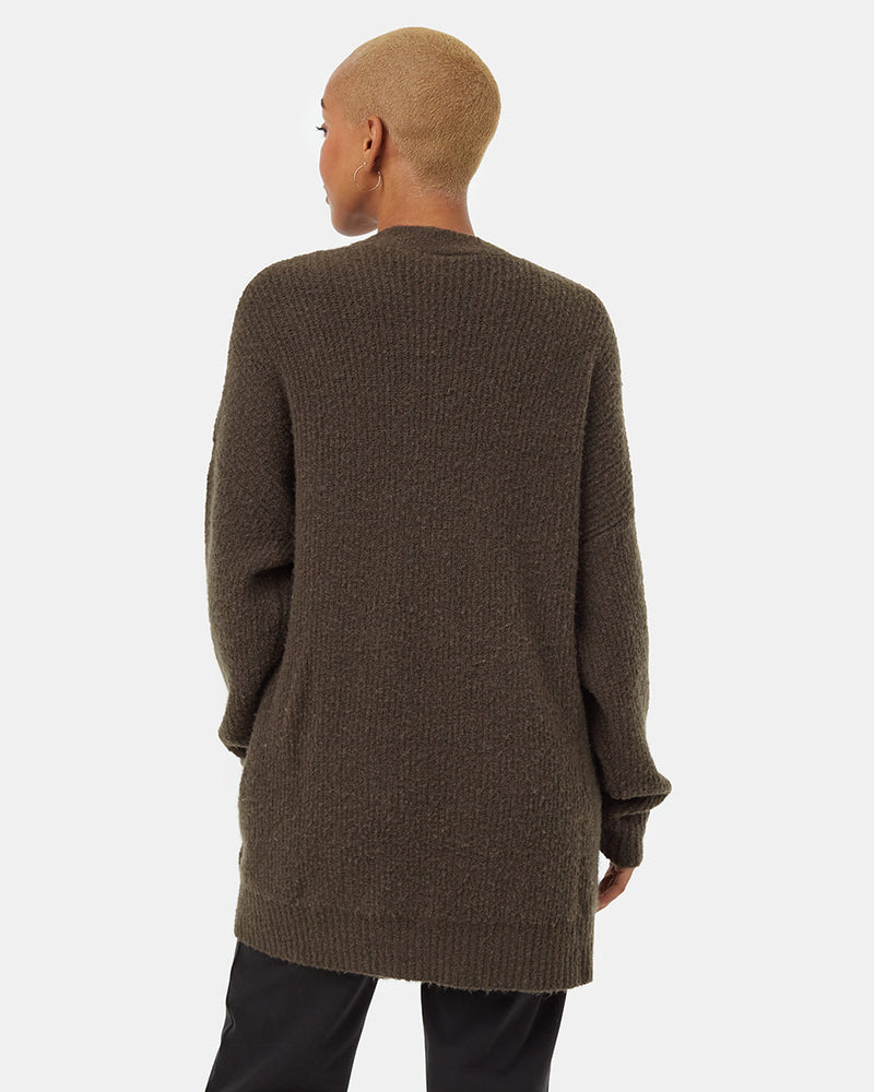 green_fuzzy_wool_cardigan_womens