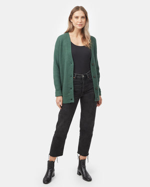 Women's Oversized Long Wool Cardigan