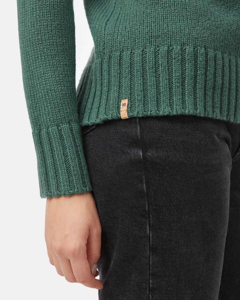 Women's Ribbed Wool Turtleneck