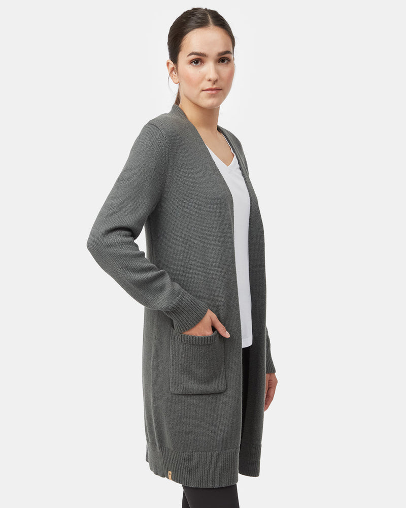 Women's Wool Mid Length Cardigan