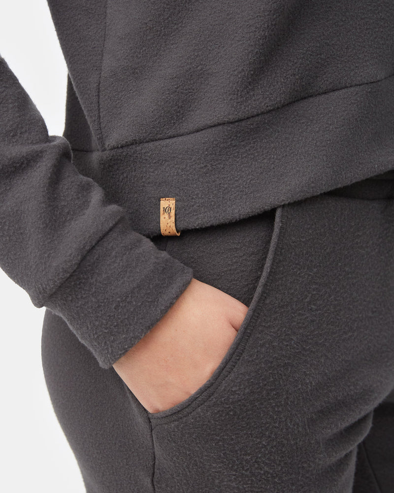 Women's Recycled Polyester Cropped Hooded Pullover