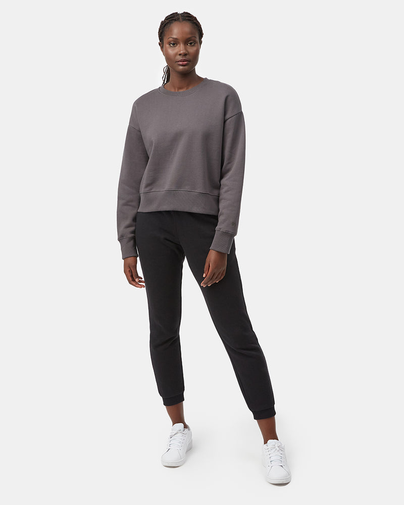 Women's Recycled Eco-Friendly Cropped Crewneck