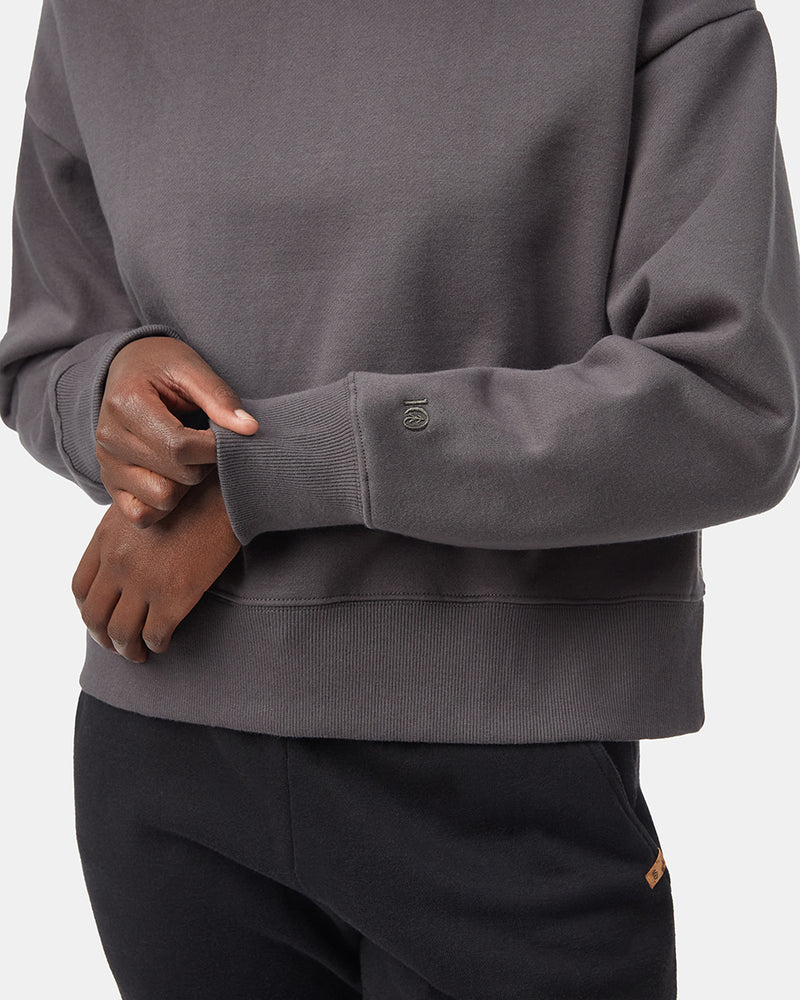 Women's Recycled Eco-Friendly Cropped Crewneck