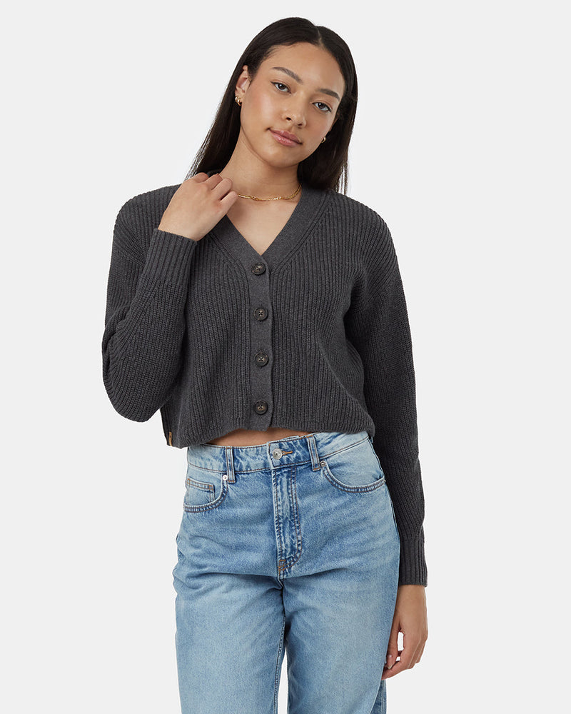 Women's Knit Button Cardigan
