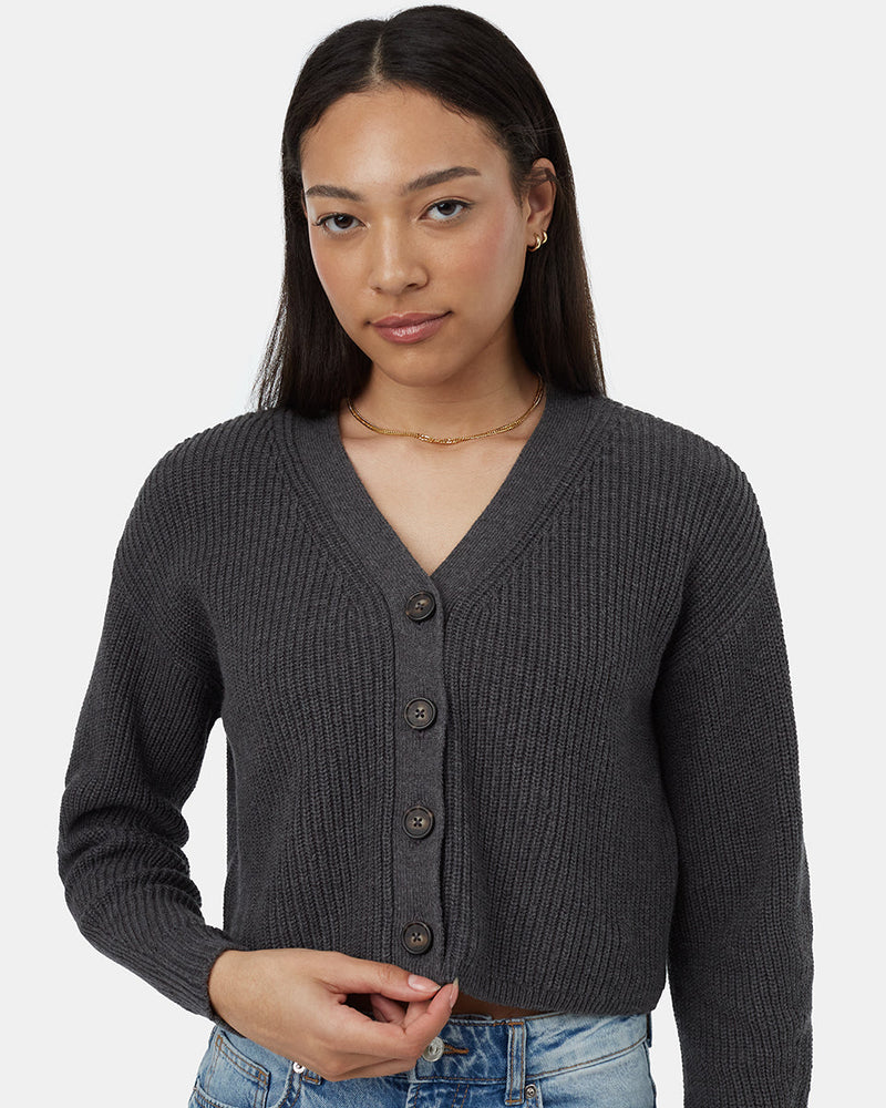 Women's Knit Button Cardigan