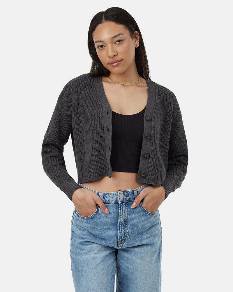 Women's Knit Button Cardigan