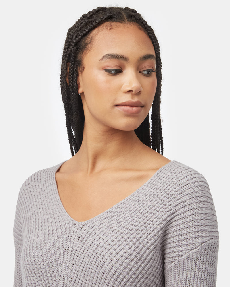 Women's Organic Cotton V-Neck Jumper