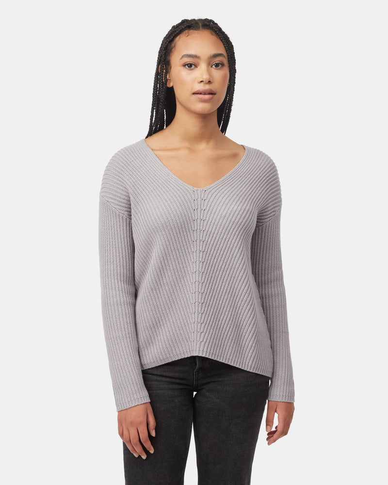 Women's Organic Cotton V-Neck Jumper