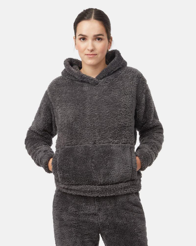 Women's Fuzzy Polyester Hoodie