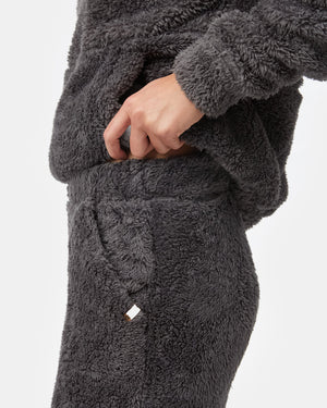 Women's Fuzzy Polyester Jogger