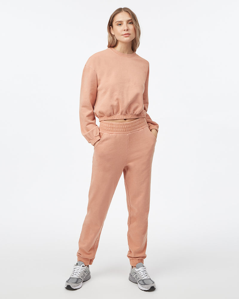 Women's High-Rise Organic Cotton Joggers
