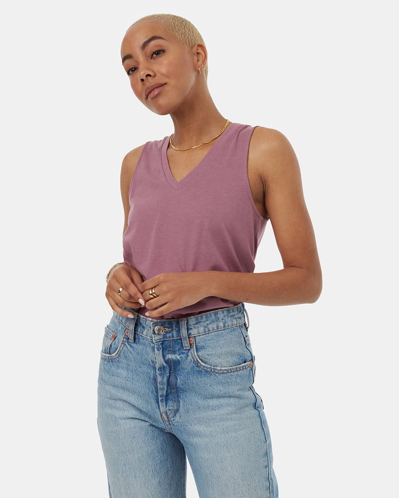 Women's Recycled V-Neck Tank Top