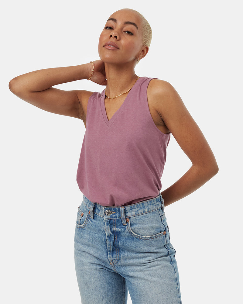 Women's Recycled V-Neck Tank Top