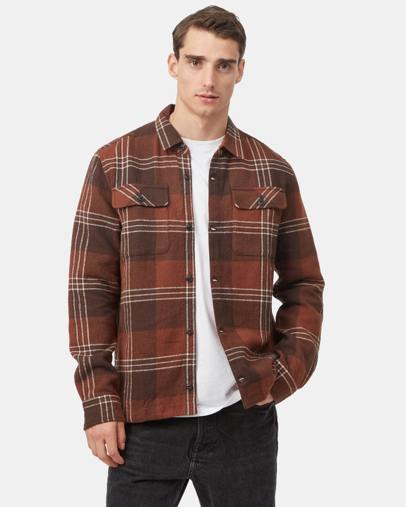 Men's Plaid Long Sleeve Button-Up