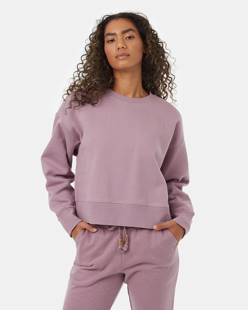 Women's Recycled Eco-Friendly Cropped Crewneck