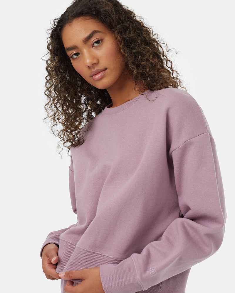 Women's Recycled Eco-Friendly Cropped Crewneck