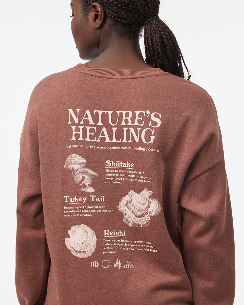 Women's Eco-Friendly Graphic Crew-Neck Pullover