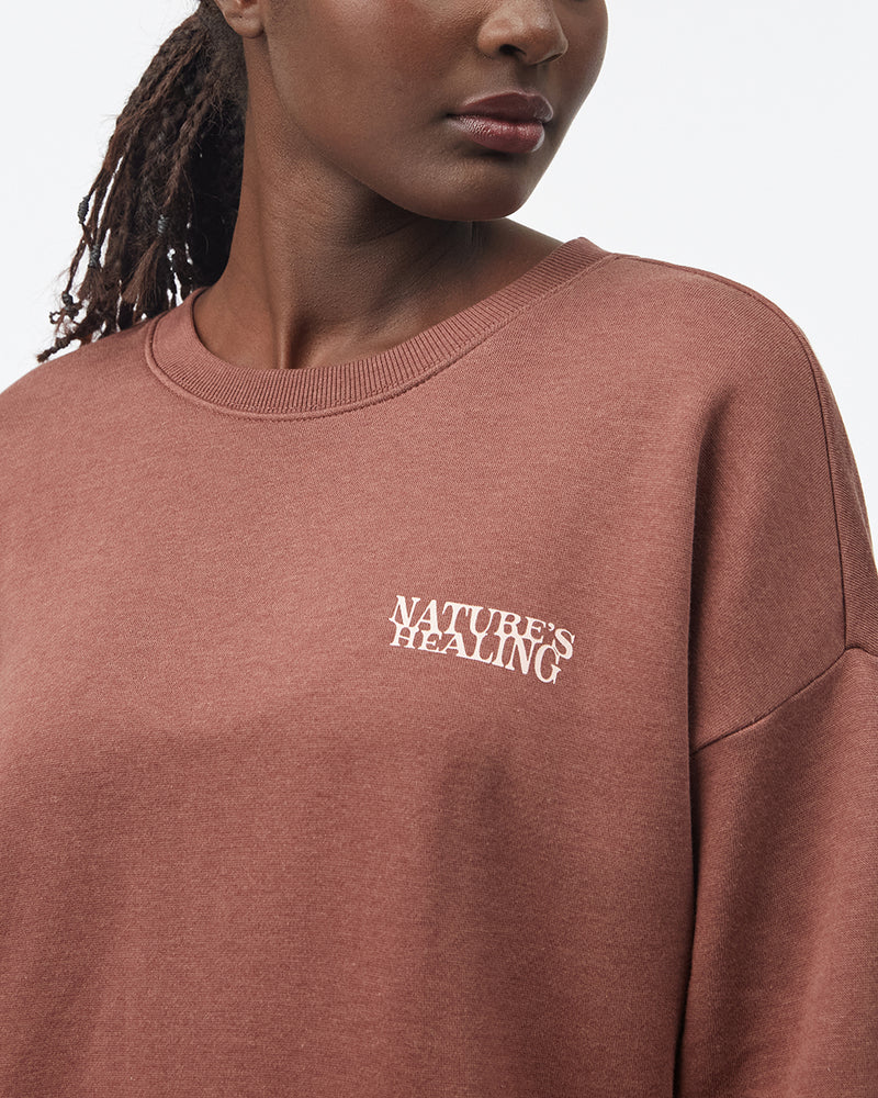 Women's Eco-Friendly Graphic Crew-Neck Pullover