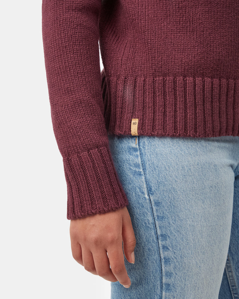 Women's Ribbed Wool Turtleneck