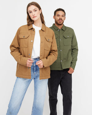 Green Utility Canvas Jacket