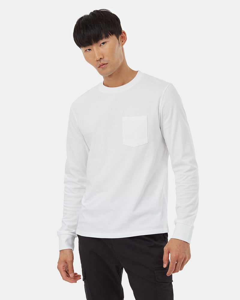 Men's Basic Pocket Longsleeve Tshirt
