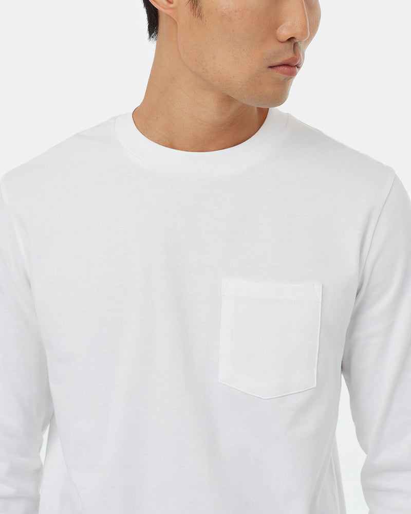 Men's Basic Pocket Longsleeve Tshirt